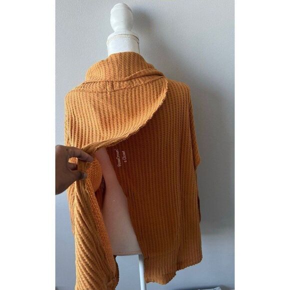 Free People NWT Fall Chic Mock Neck Boho Coastal Grandma Cottage Knit Sweater - Picture 7 of 8